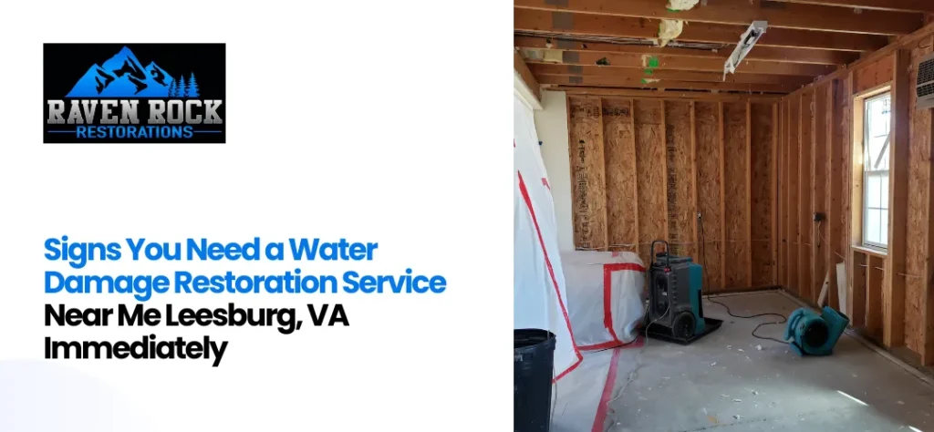 Water Damage Restoration Service Near Me Leesburg, VA