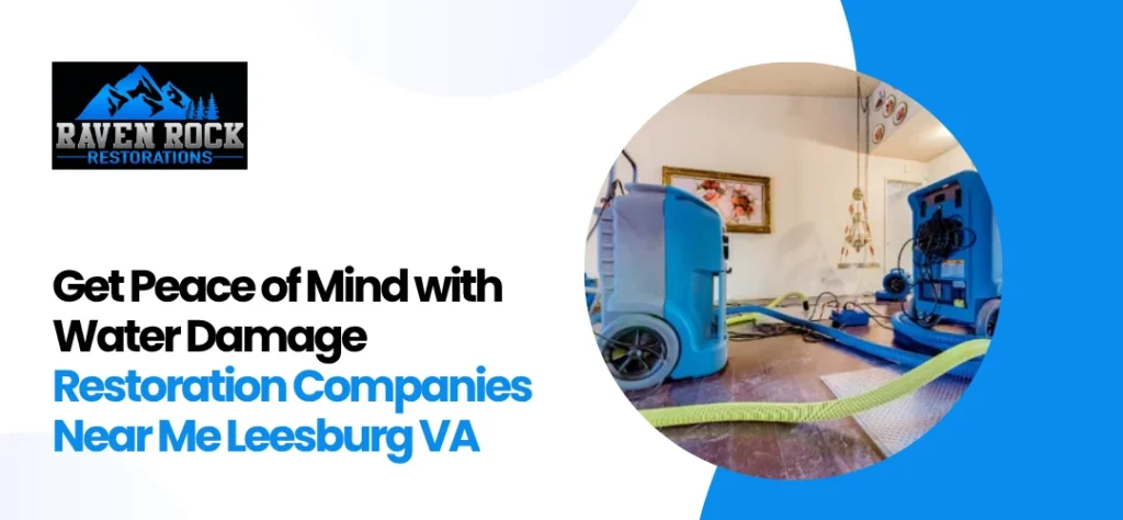Water Damage Restoration Companies Near Me Leesburg VA